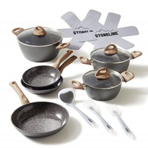 Stoneline Ceramic - Batería de cocina (14 unidades, cerámica)